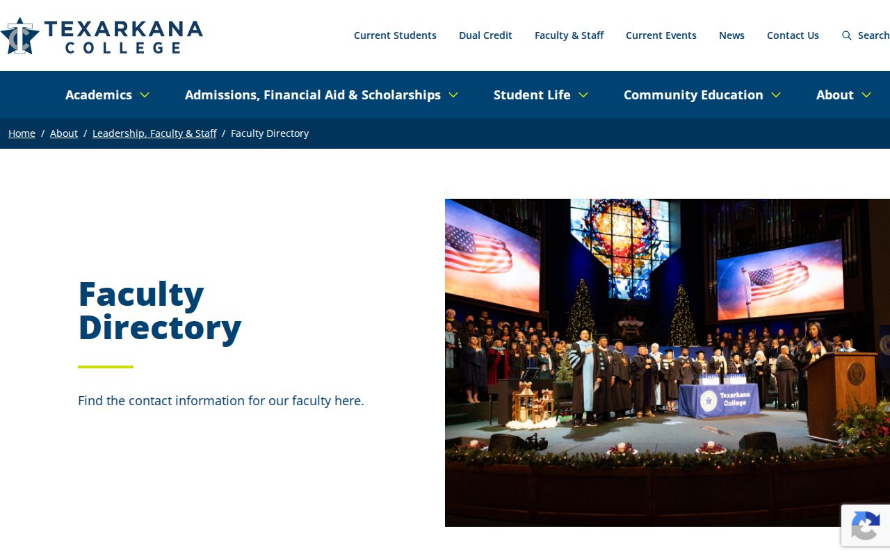 Texarkana people directories Texarkana College directory screenshot