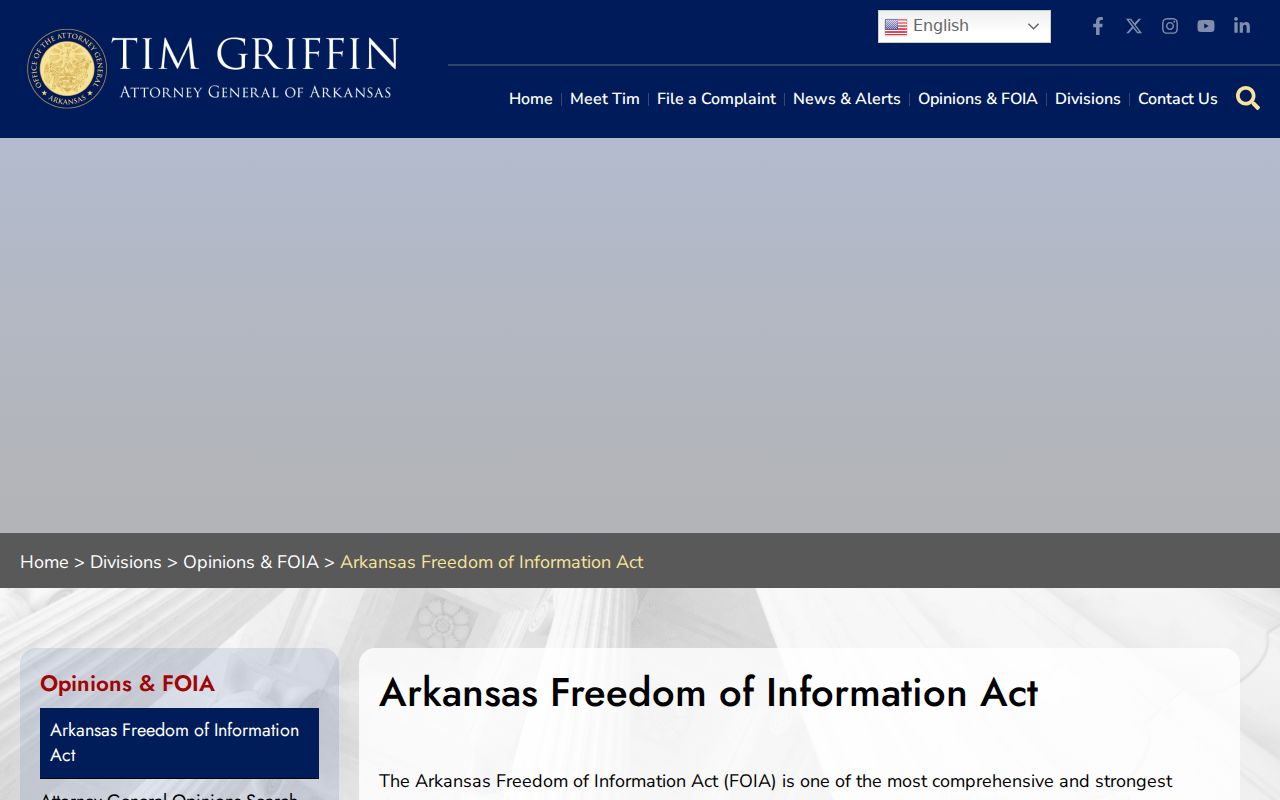 Texarkana public records Arkansas FOIA overview